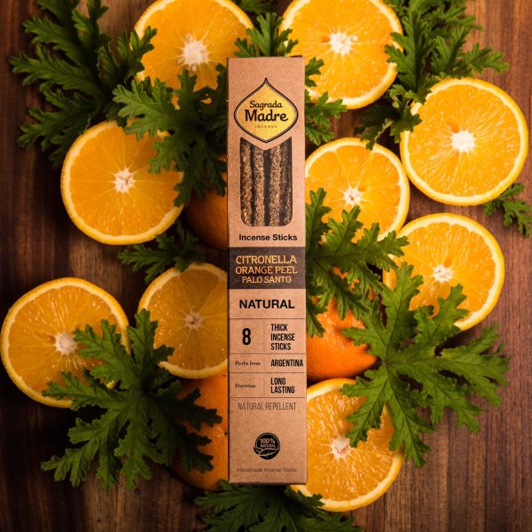 Vonné tyčinky Sagrada Madre - Incienso - Citronela Pomeranč Palo Santo