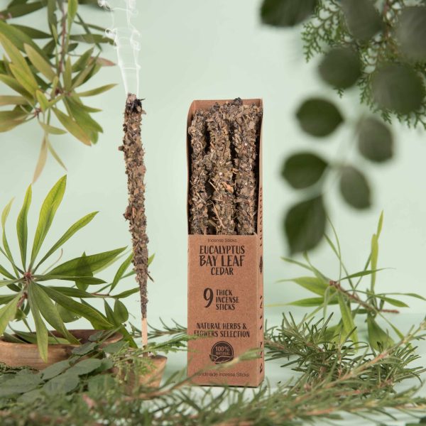 Vonné tyčinky Sagrada Madre - Incienso Eucalyptus, Laurel, Cedr